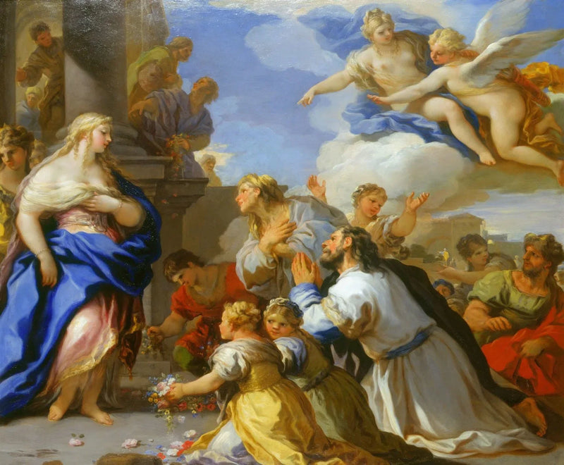 Psyken hedret av folket - Luca Giordano