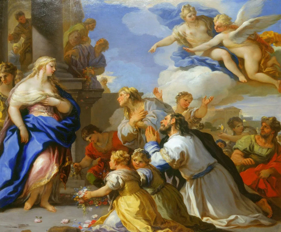 Psyken hedret av folket - Luca Giordano
