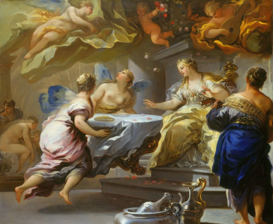 Psyke betjent av usynlige ånder - Luca Giordano