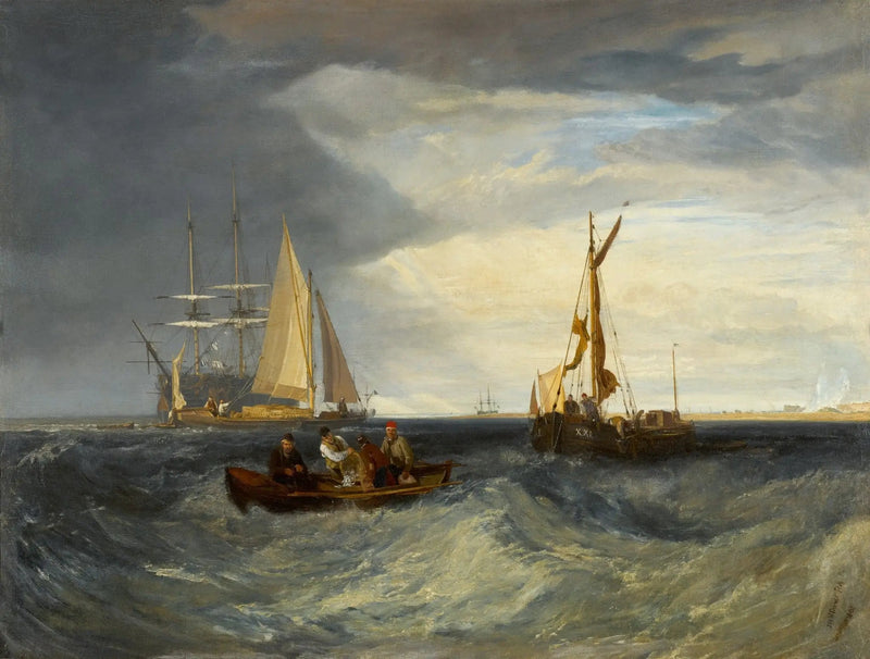 Purfleet og Essex-kysten sett fra Long Reach - J. M. W. Turner