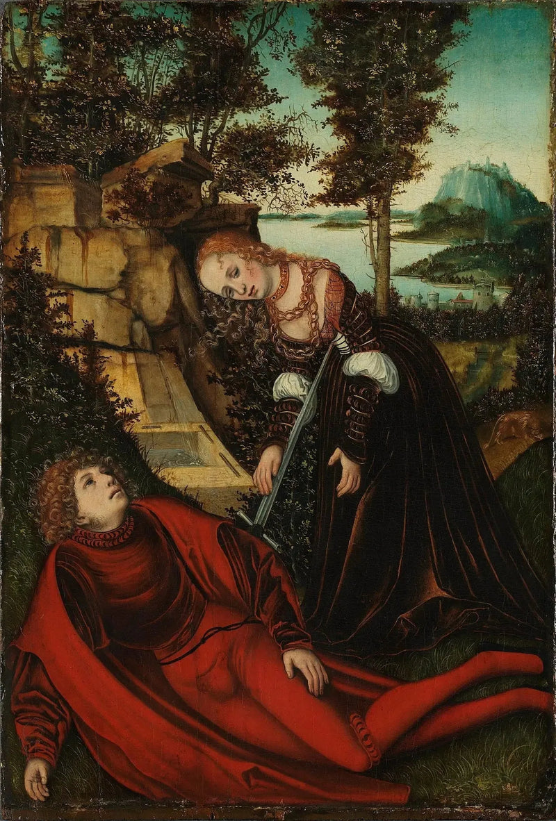 Pyrame og Thisbe - Lucas Cranach den eldre