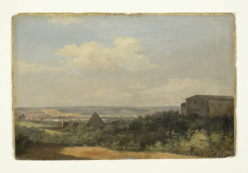 La Pyramide de Cestius à Rome - Pierre de Valenciennes