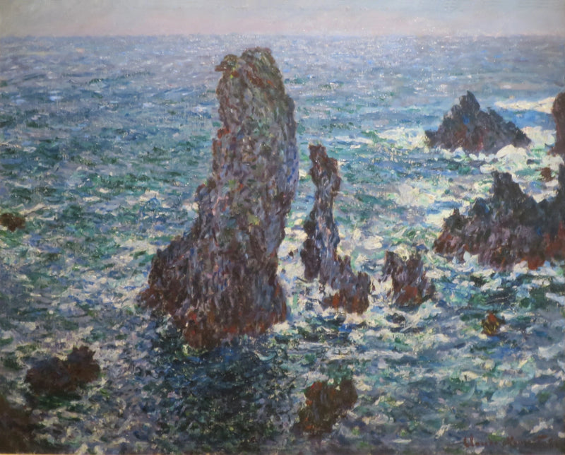 Pyramidene i Port-Coton, villhavet W1084 - Claude Monet