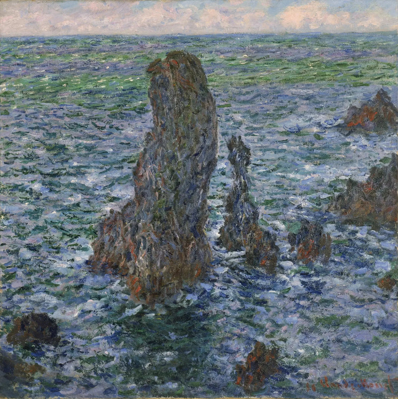 Pyramidene i Port-Coton W1087 - Claude Monet