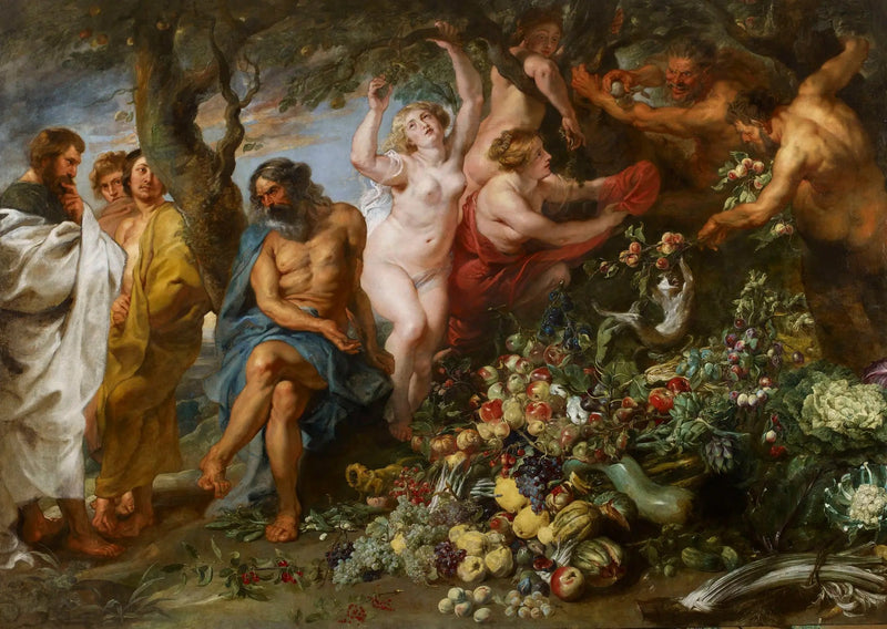 Pythagoras som forkynner vegetarisme - Peter Paul Rubens