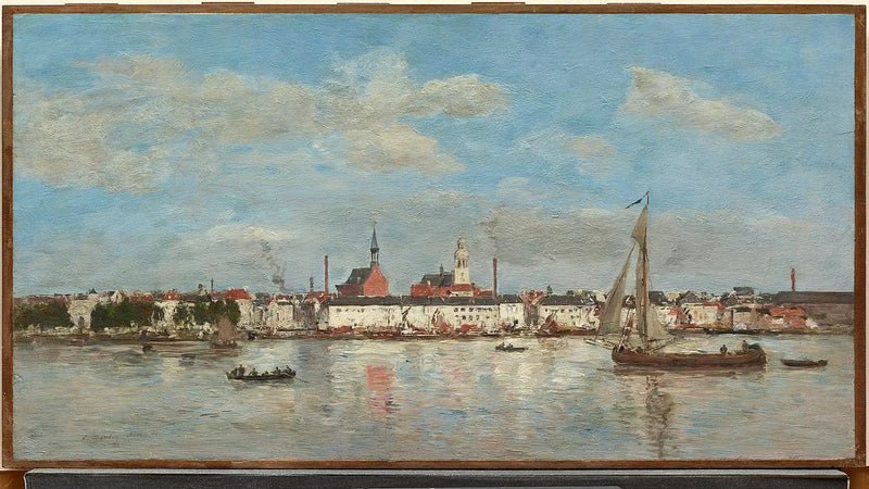 Kaien i Antwerpen - Eugène Boudin