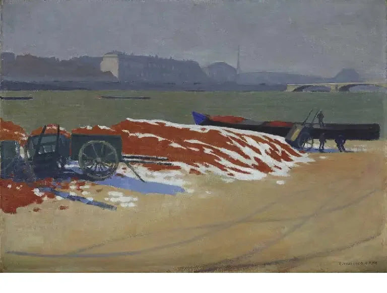 Seinekai ved rød sand - Félix Vallotton

Source:
Quai de Seine au sable rouge - Félix Vallotton