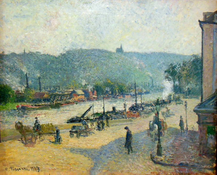 Kaiene i Rouen - Camille Pissarro