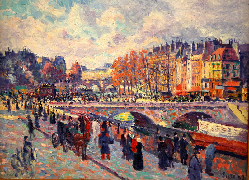 Seine kai i Paris - Maximilien Luce