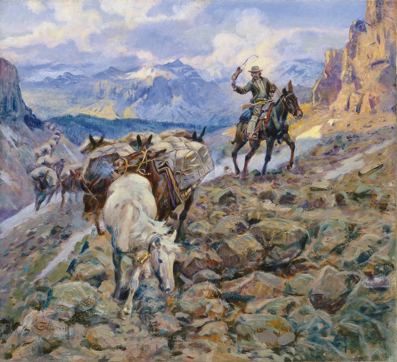 Når tøflene bærer diamanter - Charles Marion Russell

Source:
Quand les mules portent des diamants - Charles Marion Russell