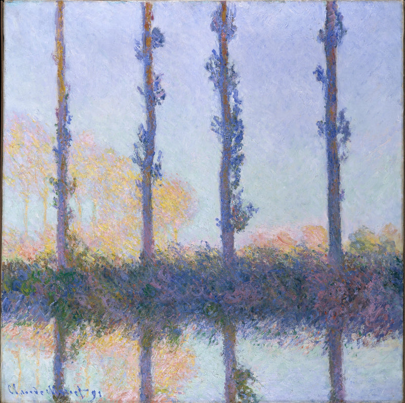 De fire trærne - Claude Monet
