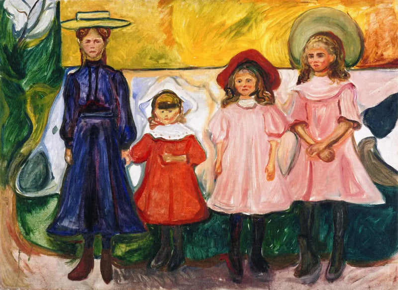 Fire Jenter i Åsgårdstrand - Edvard Munch