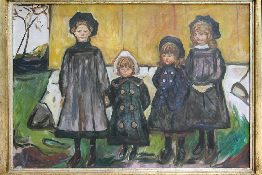 Fire Jenter i Åsgårdstrand - Edvard Munch
