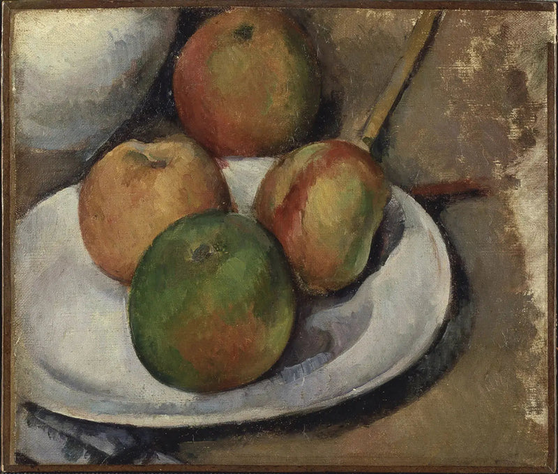 Fire epler og en kniv - Paul Cézanne