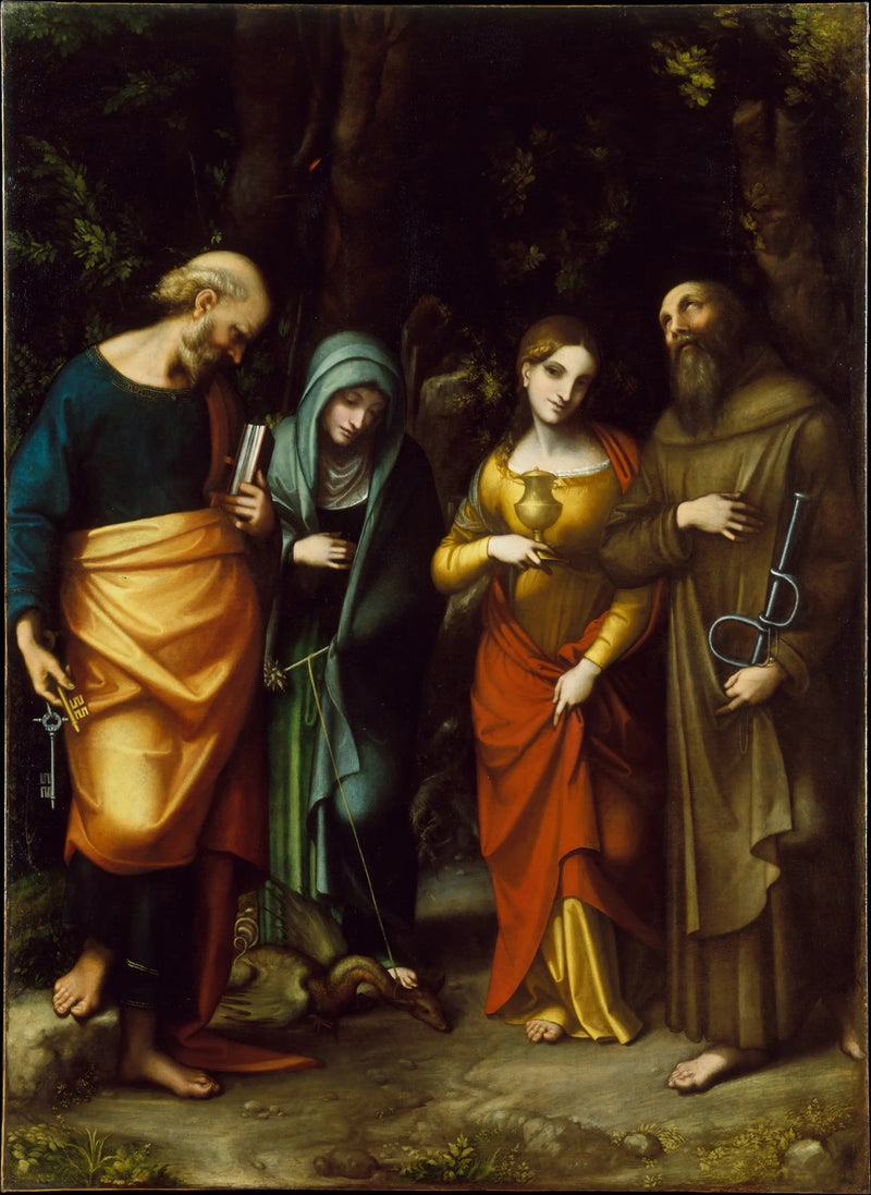 Fire helgener - Antonio da Correggio