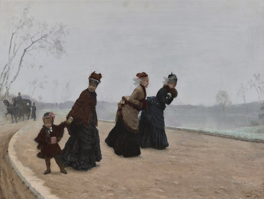 For en kulde! - Giuseppe De Nittis