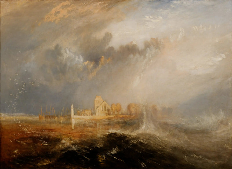 Quillebeuf, elvemunningen til Seine. - J. M. W. Turner
