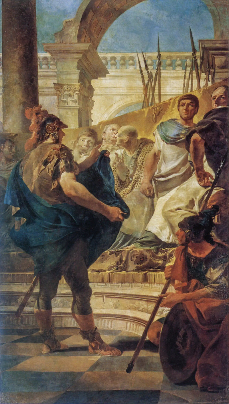 Quintus Fabius Maximus foran Senatet i Kartago - Giovanni Battista Tiepolo