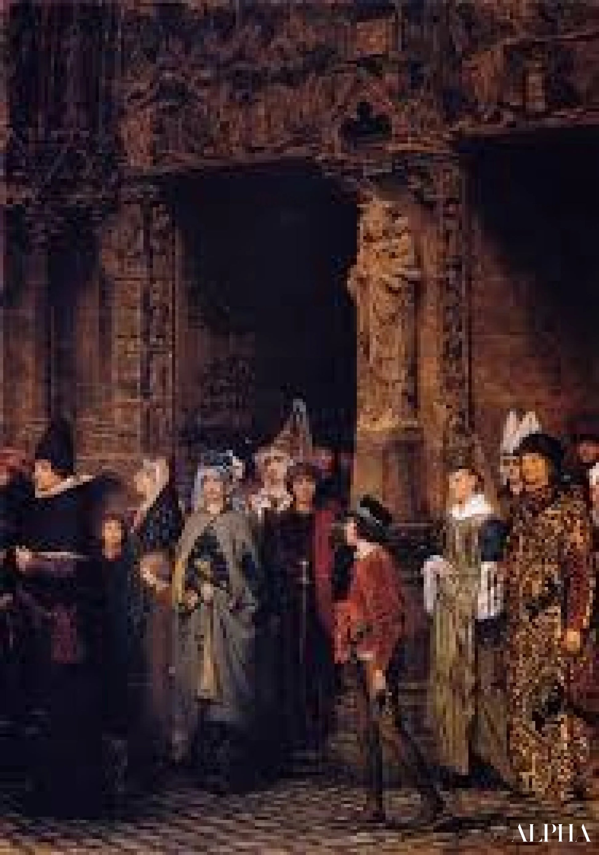 Forlate kirken på 1400-tallet - Lawrence Alma-Tadema Reproduksjoner av oljemalerier