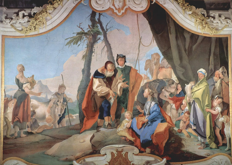 Rachel som skjuler idolene - Giovanni Battista Tiepolo