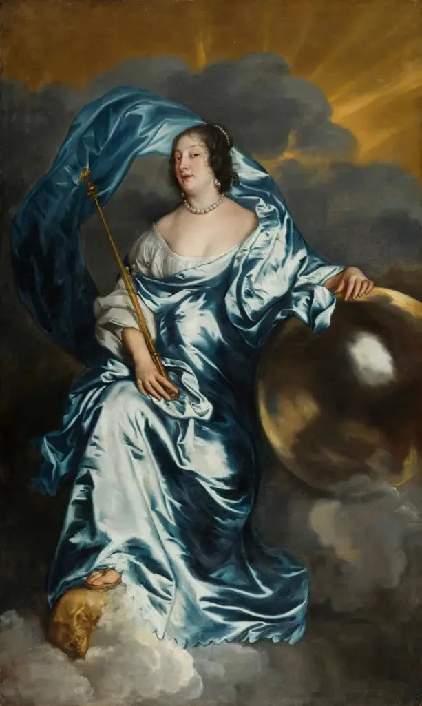 Rachel de Ruvigny, jomfru av Southampton, i rollen som Fortuna - Antoine van Dyck

Source:
Rachel de Ruvigny, comtesse de Southampton, dans le rôle de Fortune - Antoine van Dyck