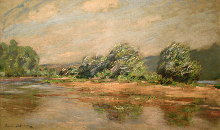 Et vindkast, Seinen ved Port-Villez W1264 - Claude Monet