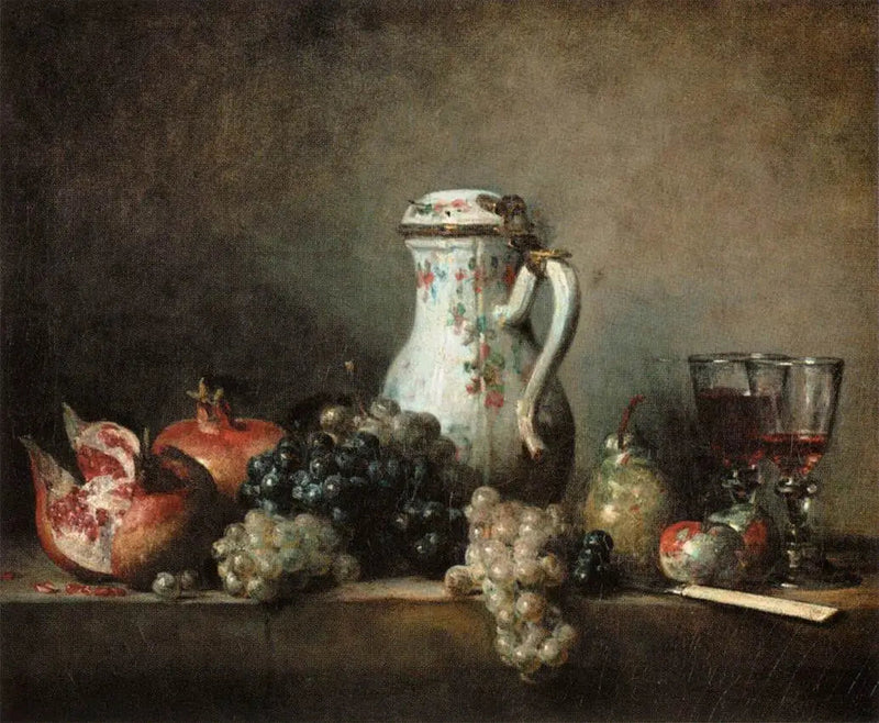 Rosiner og granatepler - Jean Siméon Chardin