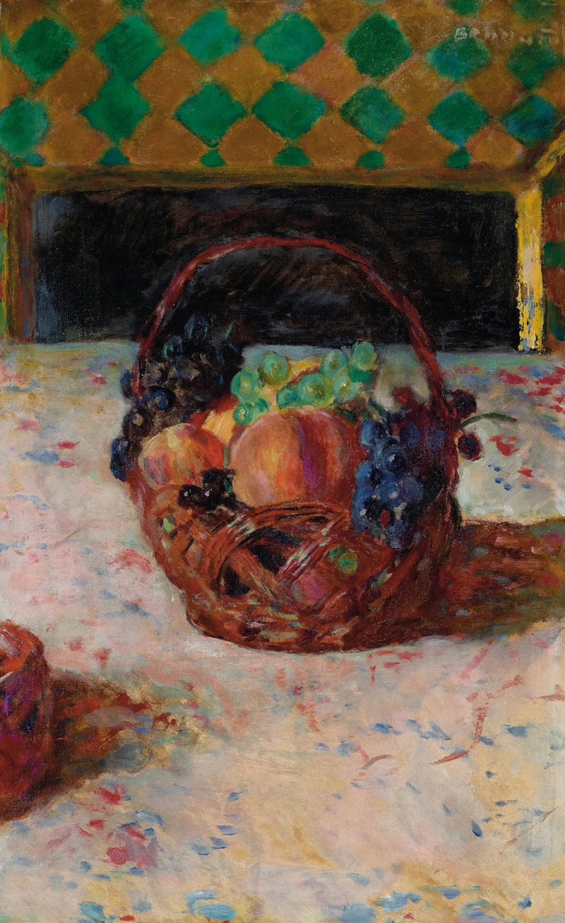 Svarte druer og ferskener - Pierre Bonnard