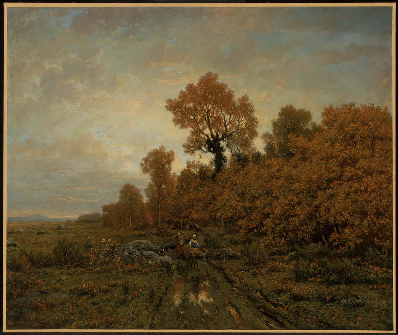 Ramasser du bois dans la forêt de Fontainebleau - Théodore Rousseau