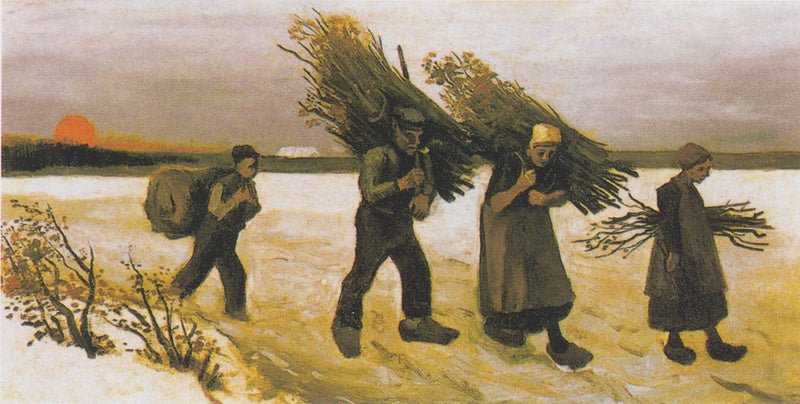 Vedplukker i snøen - Vincent van Gogh