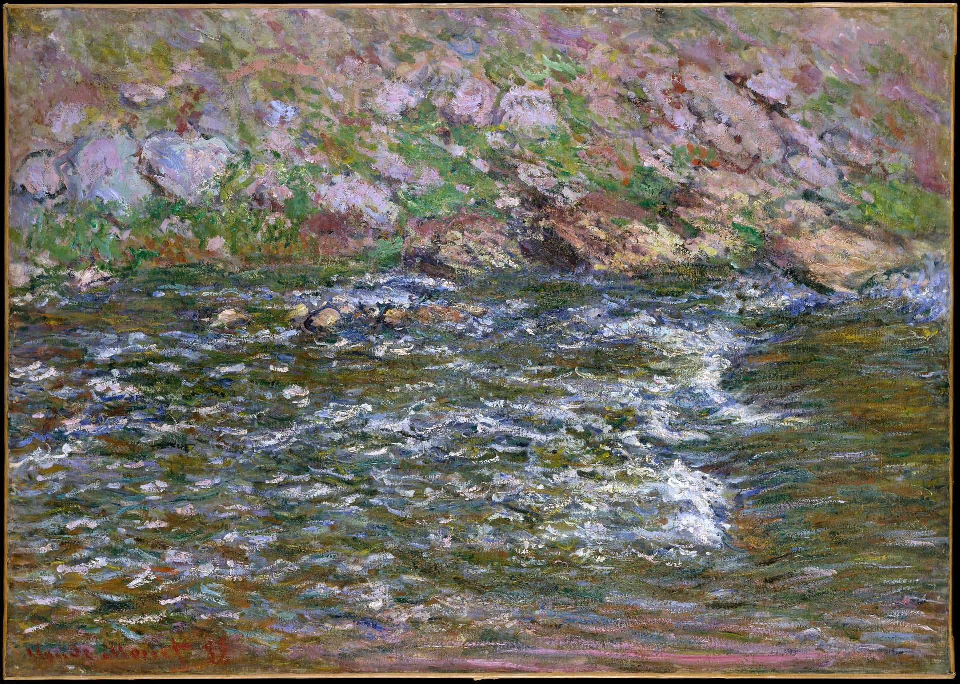 Rapides sur la Petite Creuse à Fresselines W1239 par Claude Monet