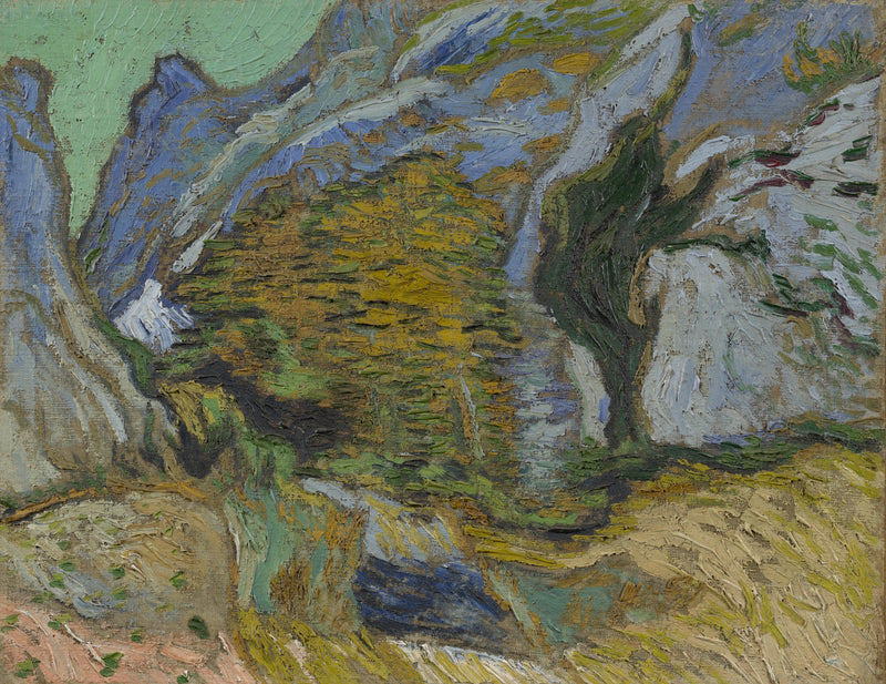Kløft med en liten bekk - Vincent van Gogh