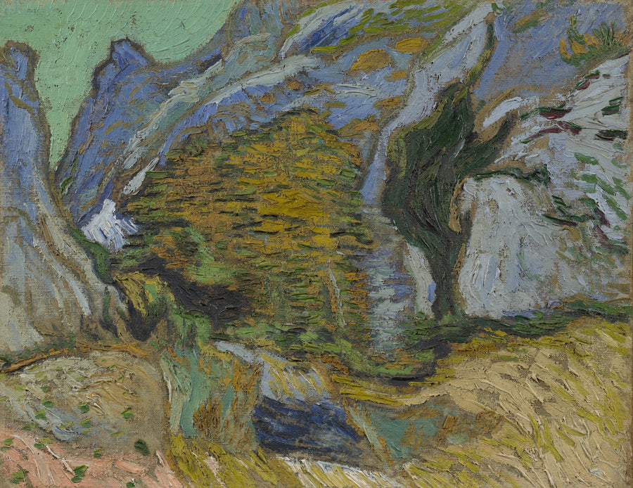 Kløft med en liten bekk - Vincent van Gogh