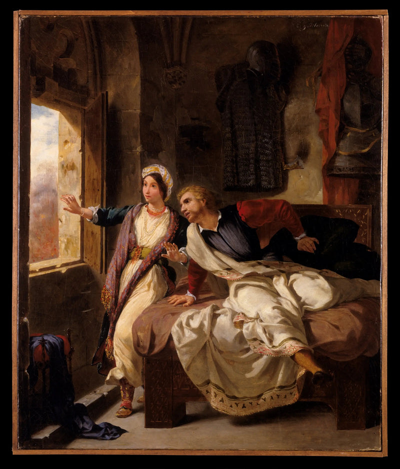 Rebecca og Ivanhoe såret - Eugène Delacroix
