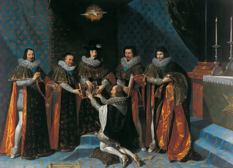 Mottak av Henri d'Orléans, hertug av Longueville - Philippe de Champaigne