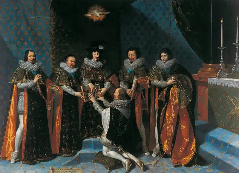 Mottak av Henri d'Orléans, hertug av Longueville - Philippe de Champaigne