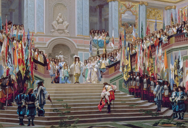Mottakelsen av Grand Condé i Versailles - Jean-Léon Gérôme