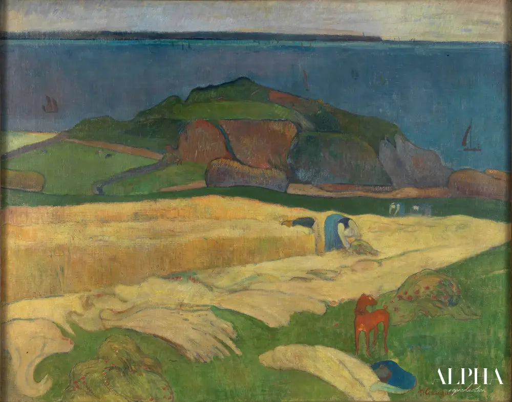 Récolte (Le Pouldu) - Paul Gauguin - Reproductions de tableaux et peintures haut de gamme