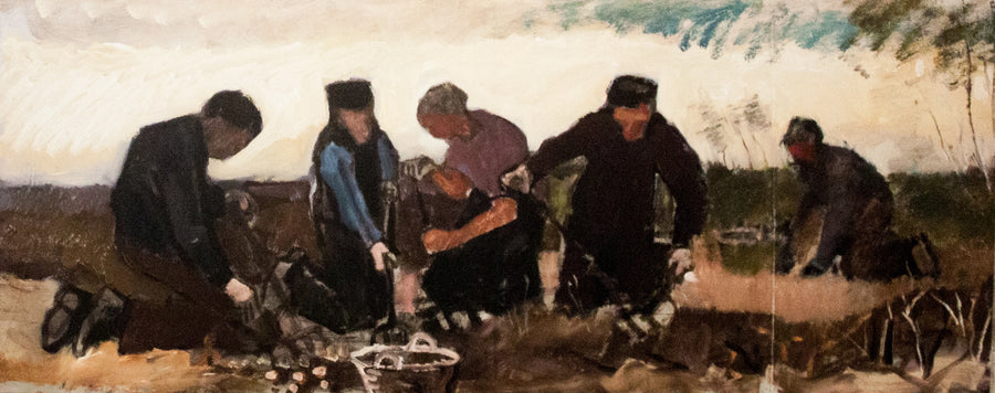 Potetinnhøsting (fem sifre) - Vincent van Gogh