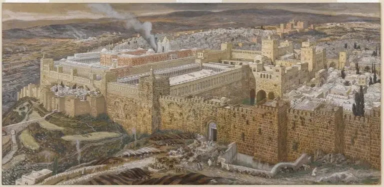 Rekonstruksjon av Jerusalem og Herodes' tempel - James Tissot

Source:
Reconstitution de Jérusalem et du temple d'Hérode - James Tissot