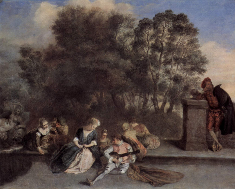 Italiensk rekreasjon - Antoine Watteau