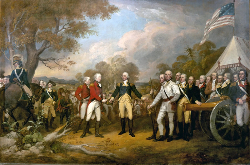 Fremstilling av general Burgoyne - John Trumbull

Source:
Reddition du Général Burgoyne - John Trumbull