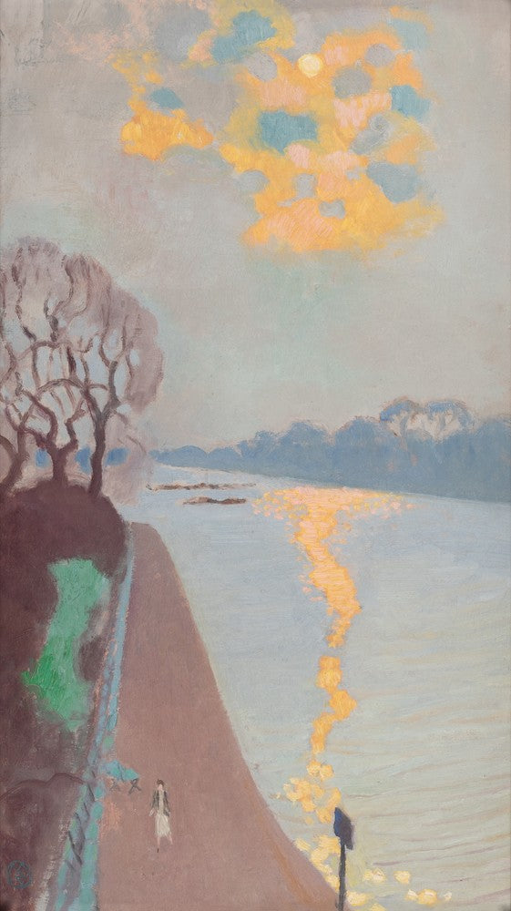 Solrefleksjon på elven - Maurice Denis