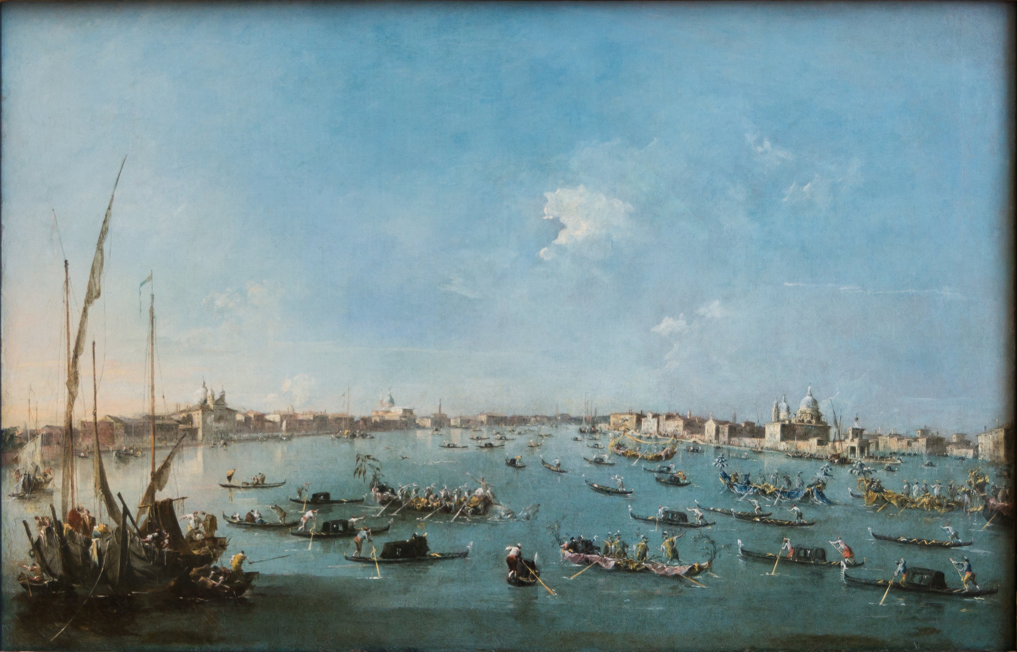 Régate sur le canal de la Giudecca - Francesco Guardi image 1 copie peinte à la main à l’huile