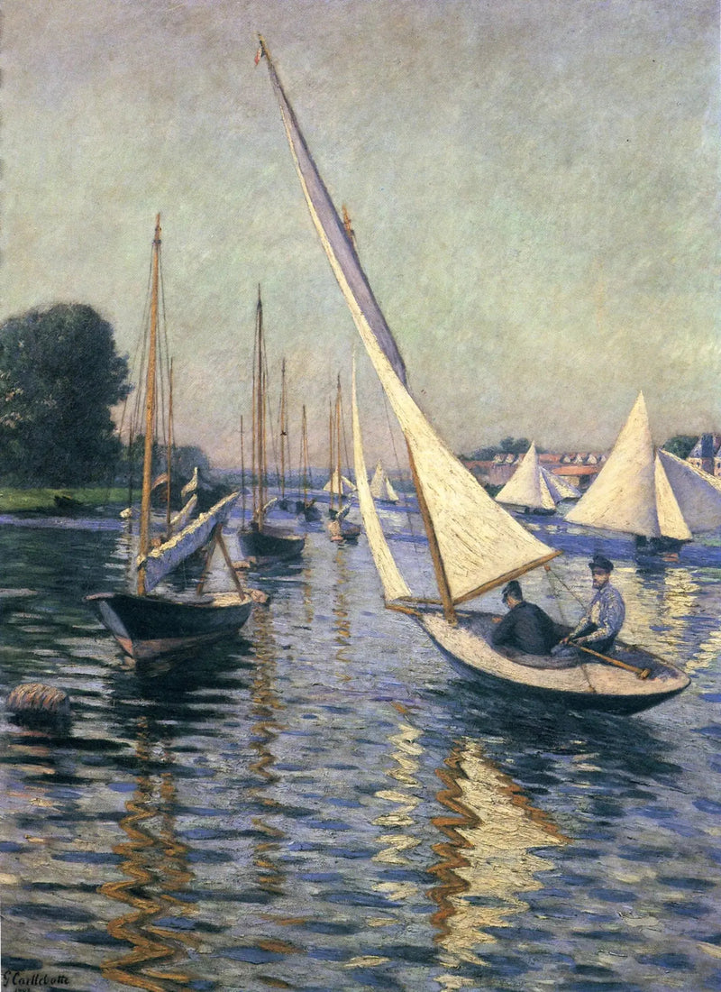 Regattaer i Argenteuil - Gustave Caillebotte