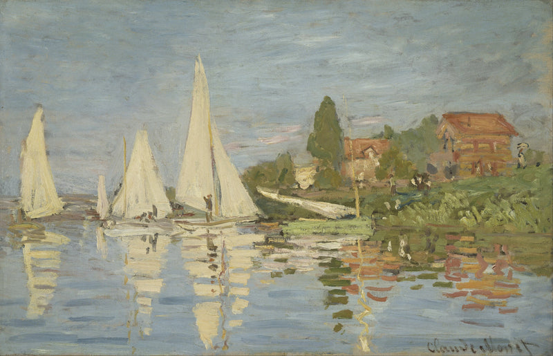 Regattaer i Argenteuil W233 - Claude Monet