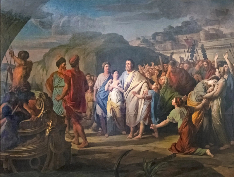 Regulus forlater Roma for å reise til Kartago - Nicolas-Bernard Lépicie