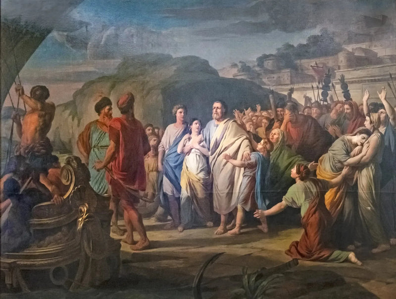 Regulus forlater Roma for å reise til Kartago - Nicolas-Bernard Lépicie