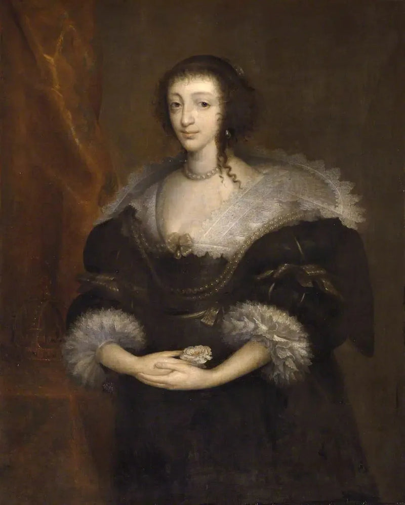 Reine Henriette Marie (1609–1669), dronningkone av Charles I - Antoine van Dyck

Source:
Reine Henriette Marie (1609–1669), consort de Charles Ier - Antoine van Dyck
