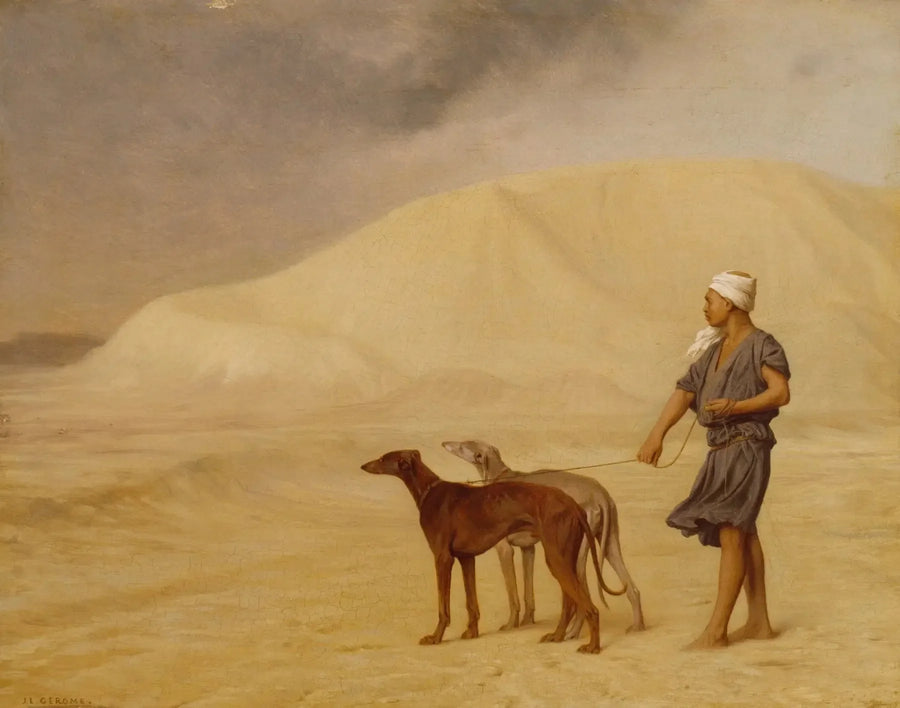Hundedrag i ørkenen - Jean-Léon Gérôme